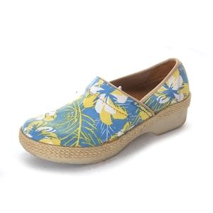 Dansko Women's Victoria Clog Tahiti Canvas clogs shoes slip on eur 39 us 8.5-9